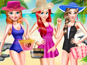 تلبيس مايوهات حقيقية Disney Princesses Beach Swimsuit
