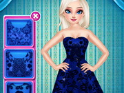 تلبيس السا فستان ازرق زهري Elsa's Little Blue Dress