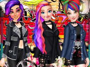 تلبيس ملكات الجمال الثلاث Punk Street Style Queens