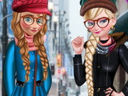 تلبيس الاخوات الجديدة العاب تلبيس ملابس موضة الشتاء لعبة المجمدة السا وانا